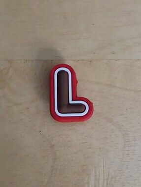 10 for $10 Jibbitz Croc Charms - Letter L Brown, White, Red - New Shoe Charm